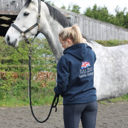 Navy Hoodie with Polypads Logo